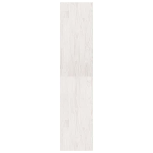 vidaXL Bokhylle/romdeler hvit 40x30x135,5 cm furu