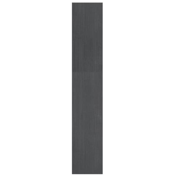 vidaXL Kirjahylly/tilanjakaja harmaa 100x30x167,5 cm täysi mänty
