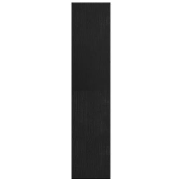vidaXL bogreol/rumdeler 40x30x135,5 cm fyrretræ sort