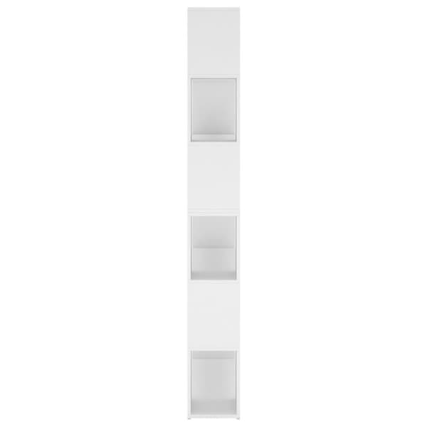 vidaXL Bokhylle/romdeler hvit 100x24x188 cm