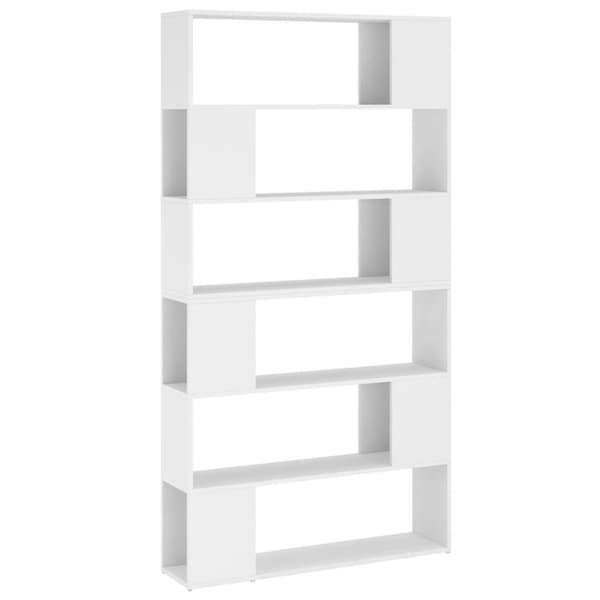 vidaXL Bokhylla Rumsavdelare vit 100x24x188 cm