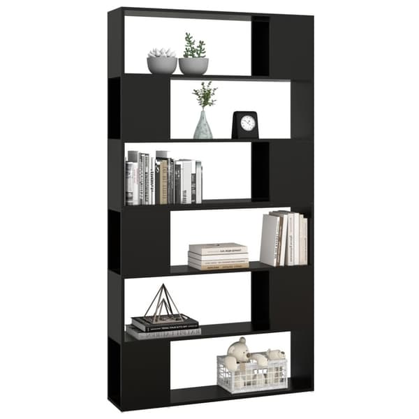 vidaXL bogreol/rumdeler 100x24x188 cm sort