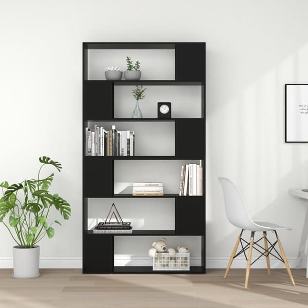 vidaXL bogreol/rumdeler 100x24x188 cm sort