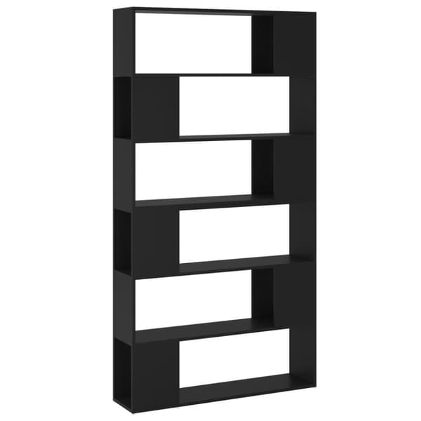 vidaXL bogreol/rumdeler 100x24x188 cm sort