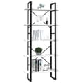 Miniatyrbillede 4 af 7: vidaXL bogreol med 5 hylder 80x30x175 cm fyrretræ hvid