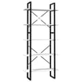 Miniatyrbillede 2 af 7: vidaXL bogreol med 5 hylder 80x30x175 cm fyrretræ hvid