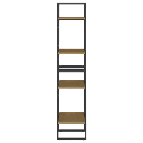 vidaXL bogreol 40x30x140 cm 4 hylder massivt fyrretræ
