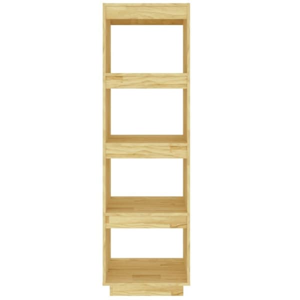 vidaXL bogreol/rumdeler 40x35x135 cm massivt fyrretræ