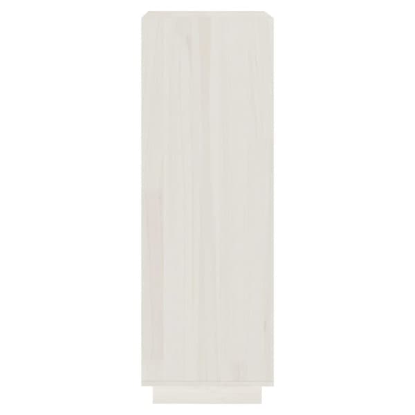 vidaXL bogreol/rumdeler 40x35x103 cm massivt fyrretræ hvid