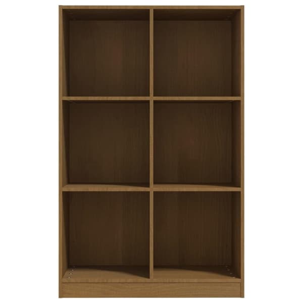 vidaXL bogreol 70x33x110 cm massivt fyrretræ gyldenbrun