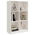 Miniatyrbillede 4 af 10: vidaXL bogreol 70x33x110 cm massivt fyrretræ hvid