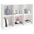 Miniatyrbild 4 av 10: vidaXL Bokhylla vit 104x33x76 cm massiv furu