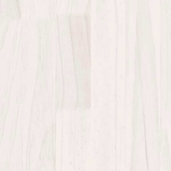 vidaXL Bokhylla vit 104x33x76 cm massiv furu