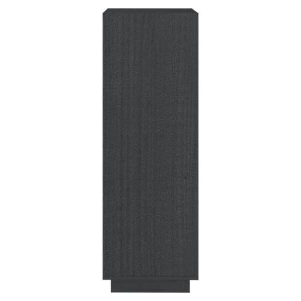 vidaXL bogreol/rumdeler 40x35x103 cm massivt fyrretræ grå