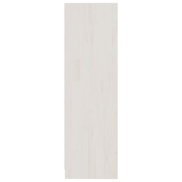 vidaXL bogskab/rumdeler 104x33,5x110 cm massivt fyrretræ hvid