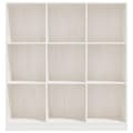 Miniatyrbilde 6 av 10: vidaXL Bokhylle/romdeler hvit 104x33,5x110 cm heltre furu