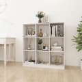 Miniatyrbilde 10 av 10: vidaXL Bokhylle/romdeler hvit 104x33,5x110 cm heltre furu