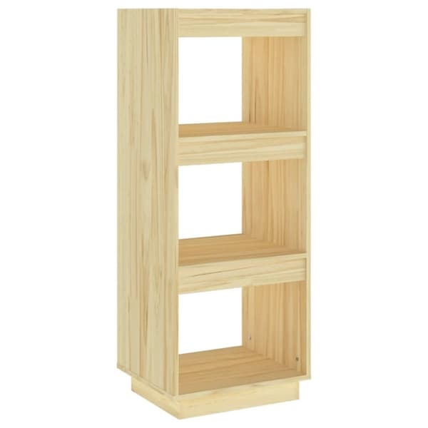 vidaXL bogreol/rumdeler 40x35x103 cm massivt fyrretræ