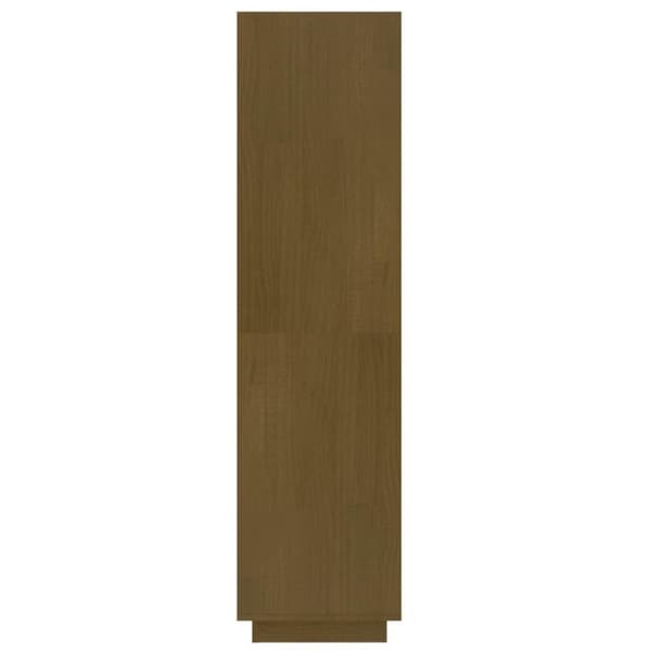 vidaXL bogreol/rumdeler 40x35x135 cm massivt fyrretræ gyldenbrun