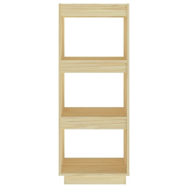 vidaXL Bokhylla/rumsavdelare 40x35x103 cm massiv furu