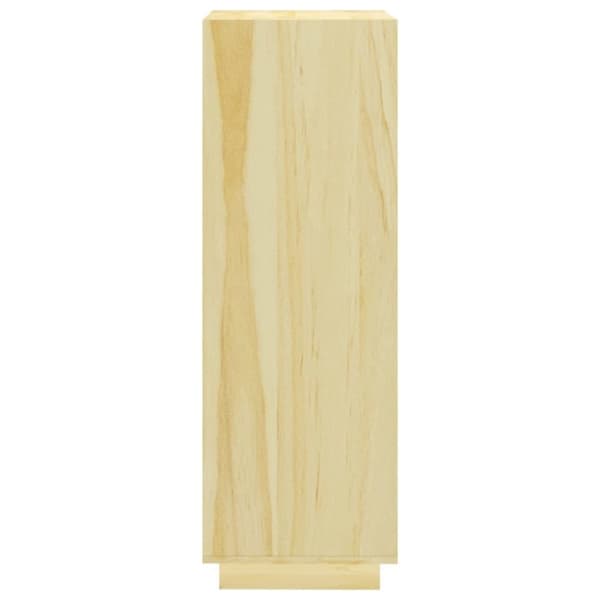 vidaXL Bokhylla/rumsavdelare 40x35x103 cm massiv furu