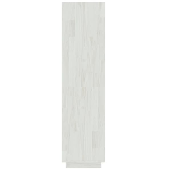vidaXL bogreol/rumdeler 40x35x135 cm massivt fyrretræ hvid