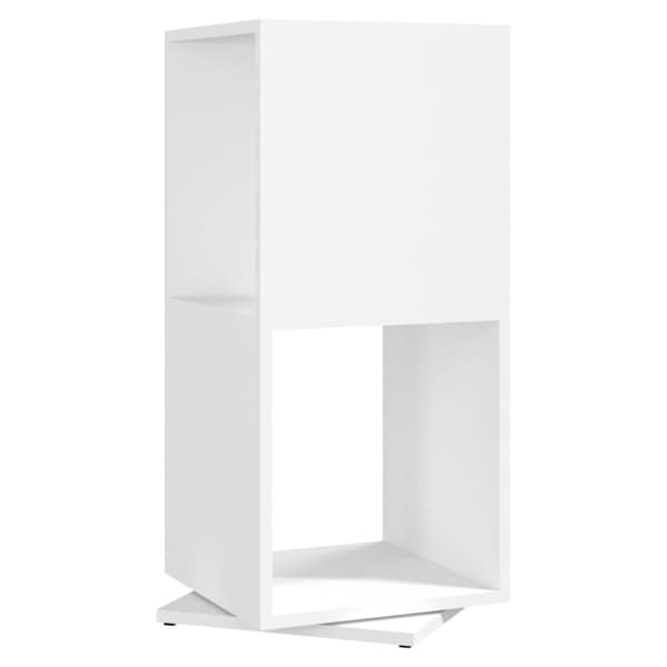 vidaXL drejelig reol 34,5x34,5x75,5 cm spånplade hvid