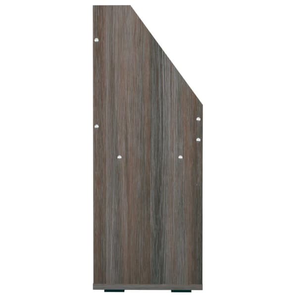 vidaXL Tidningsställ för barn grå och sonoma-ek 71x30x78,5cm spånskiva