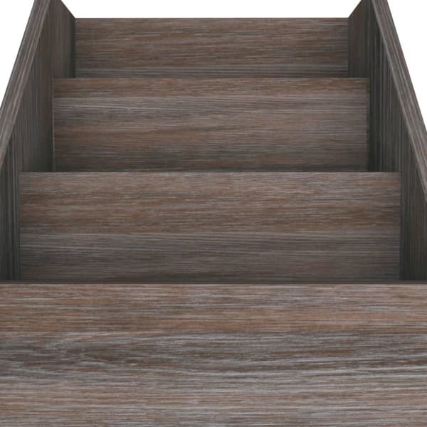 vidaXL Tidningsställ för barn grå och sonoma-ek 71x30x78,5cm spånskiva