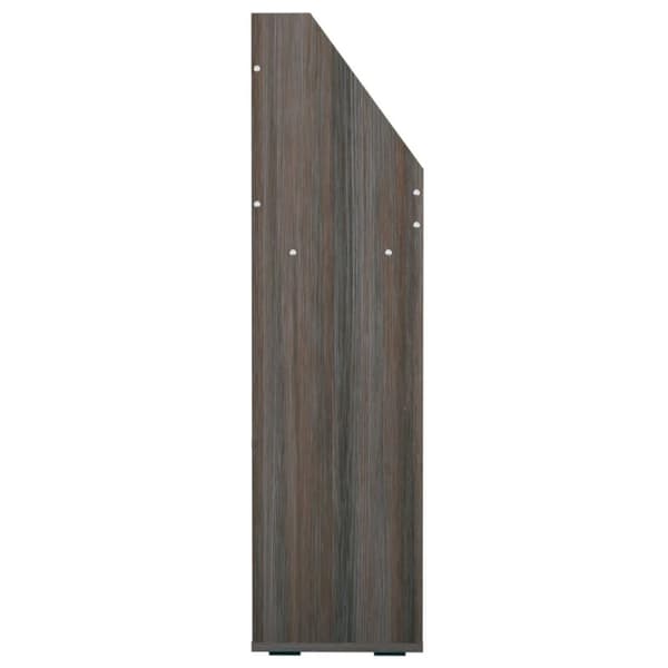vidaXL Tidningsställ för barn grå och sonoma-ek 71x30x114 cm spånskiva