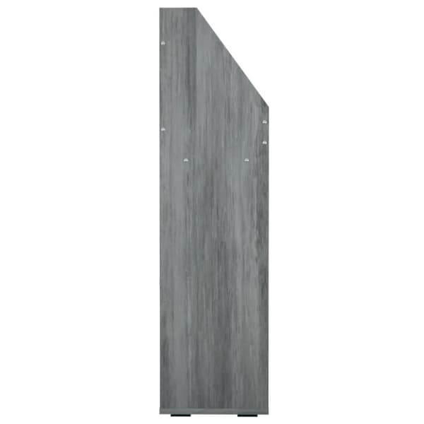 vidaXL Tidningsställ för barn betonggrå 71x30x114 cm spånskiva