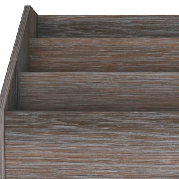 vidaXL Lasten lehtiteline harmaa/Sonoma-tammi 71x30x78,5 cm lastulevy