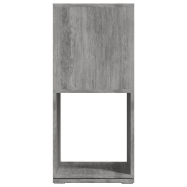 vidaXL drejelig reol 34,5x34,5x75,5 cm spånplade betongrå