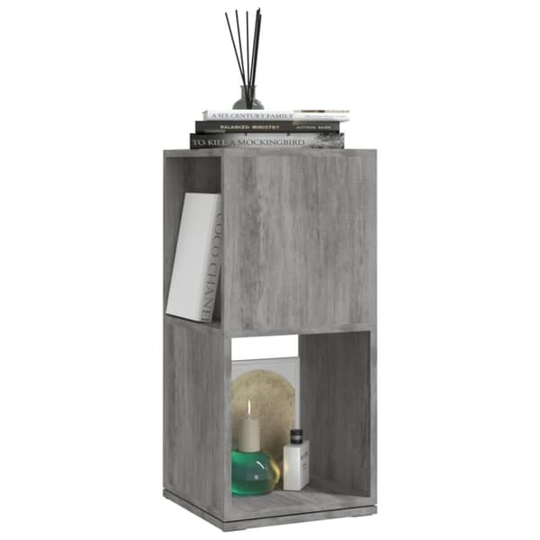 vidaXL drejelig reol 34,5x34,5x75,5 cm spånplade betongrå