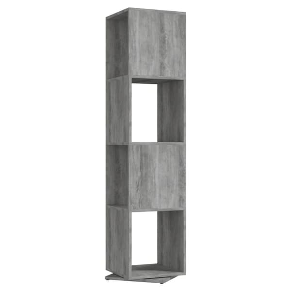 vidaXL drejelig reol 34,5x34,5x75,5 cm spånplade betongrå