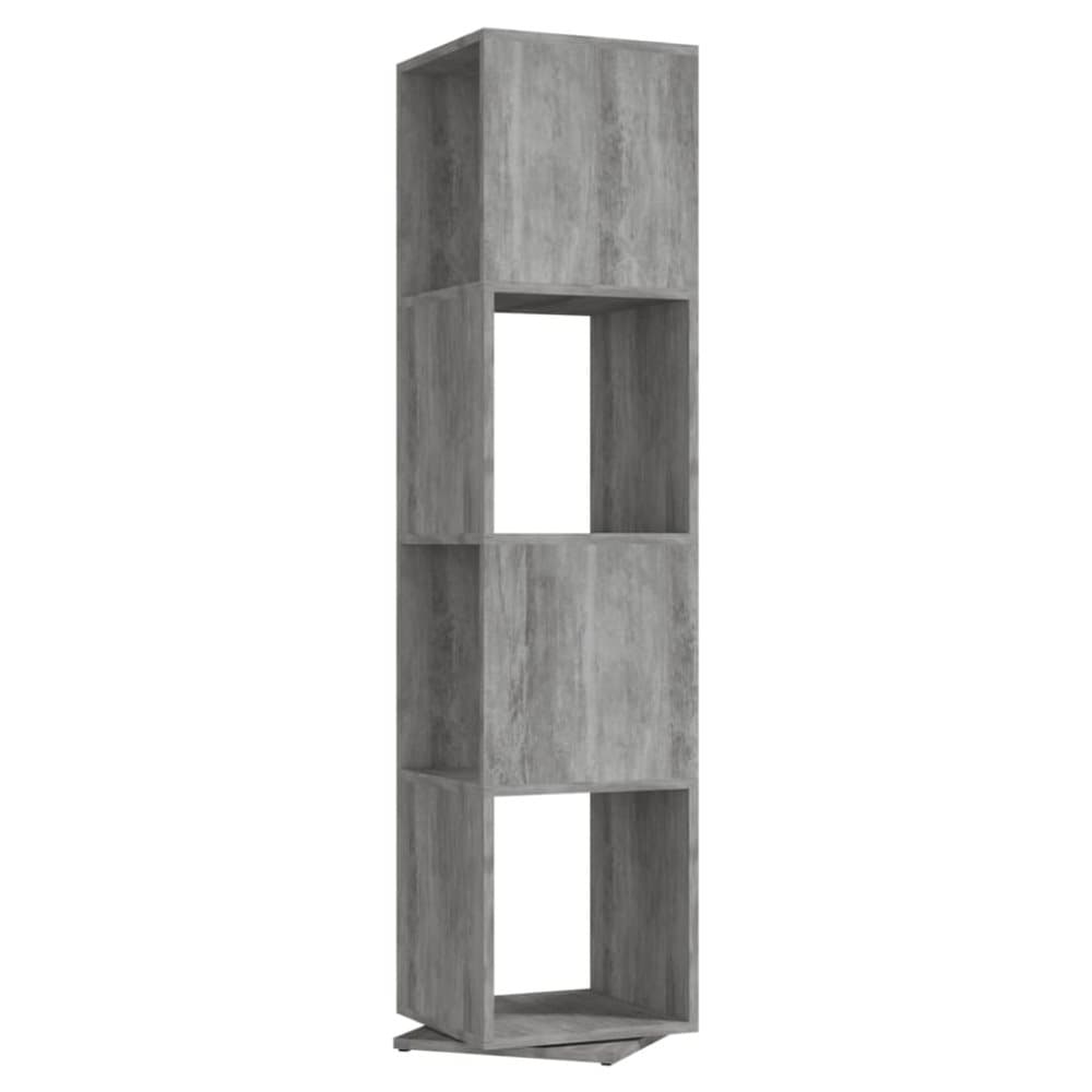 vidaXL Roterande hylla grå 34,5x34,5x75,5 cm spånskiva