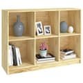 Miniatyrbilde 6 av 9: vidaXL Bokhylle 104x33x76 cm heltre furu