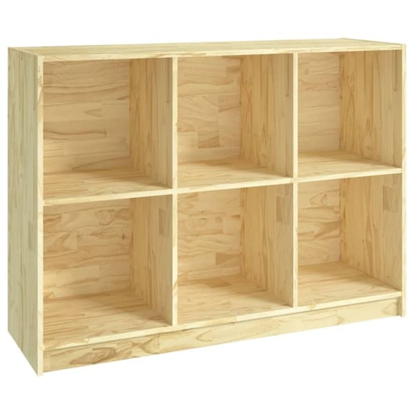 vidaXL Bokhylle 104x33x76 cm heltre furu