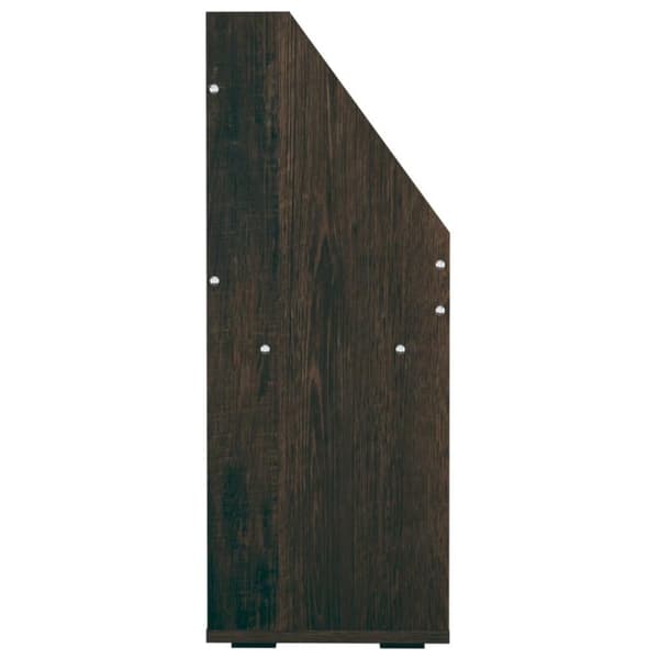 vidaXL magasinholder til børn 71x30x78,5 cm spånplade røget eg