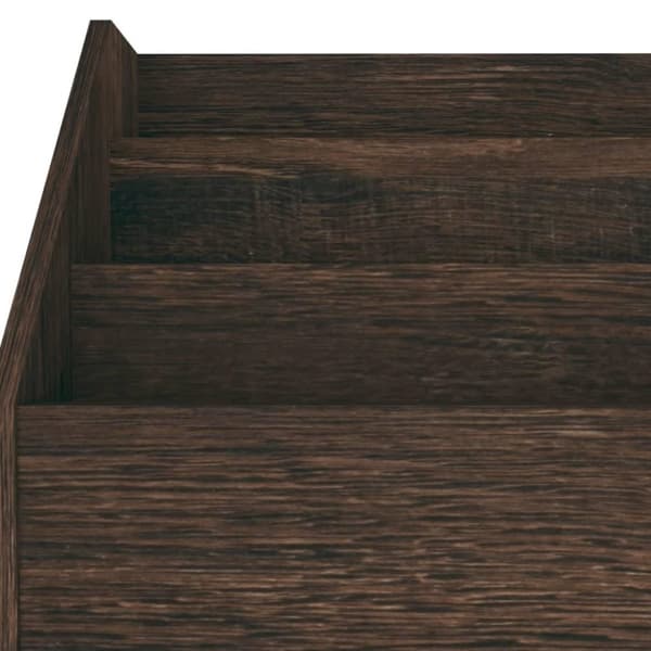 vidaXL magasinholder til børn 71x30x78,5 cm spånplade røget eg