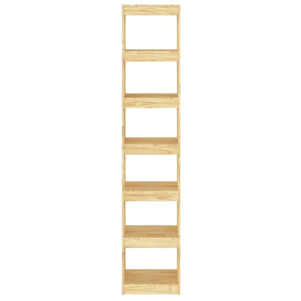 vidaXL bogreol/rumdeler 40x30x199 cm massivt fyrretræ