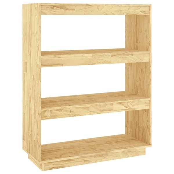 vidaXL Bokhylle/romdeler 80x35x103 cm heltre furu