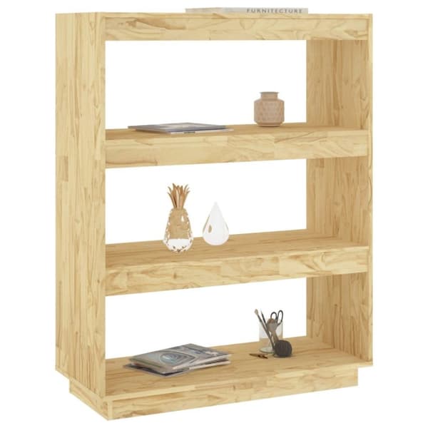 vidaXL bogreol/rumdeler 80x35x103 cm massivt fyrretræ