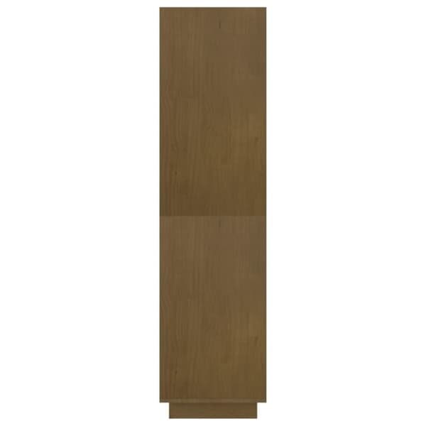 vidaXL bogreol/rumdeler 80x35x135 cm massivt fyrretræ gyldenbrun
