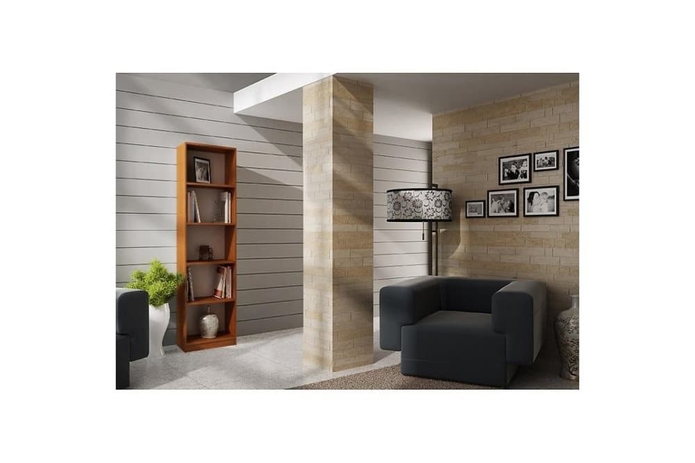 RASKA Bokhylla 40x30x182 cm Brun/Vit