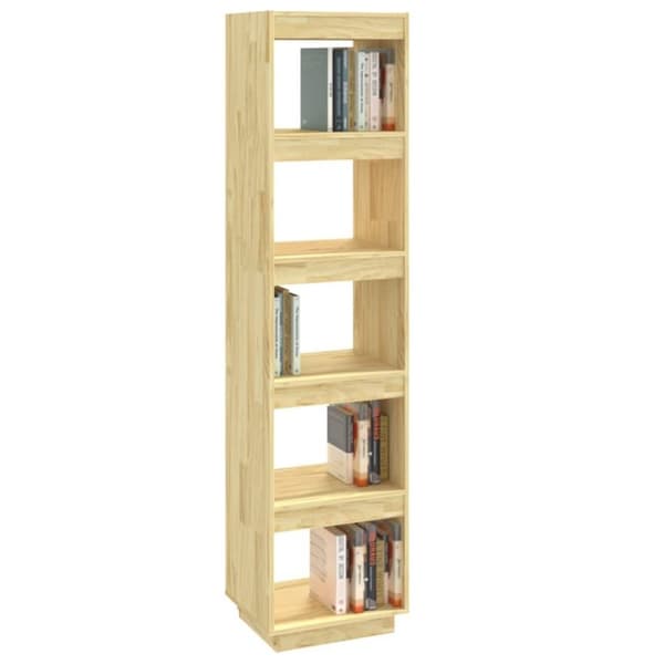 vidaXL Bokhylle/romdeler 40x35x167 cm heltre furu