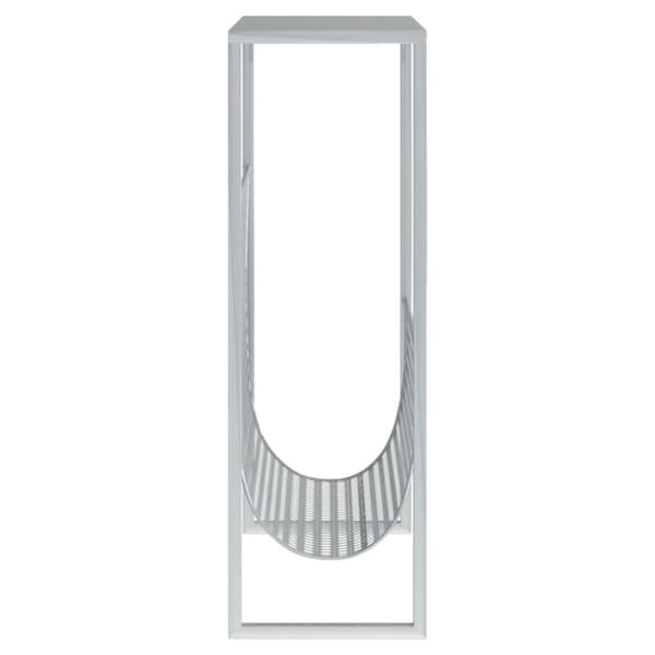 vidaXL Lehtiteline hopea 35x15x45 cm teräs
