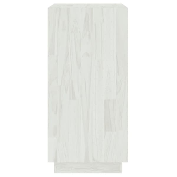 vidaXL bogreol 40x35x71 cm massivt fyrretræ hvid