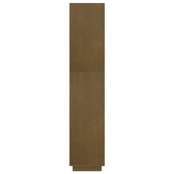 vidaXL bogreol/rumdeler 80x35x167 cm massivt fyrretræ gyldenbrun