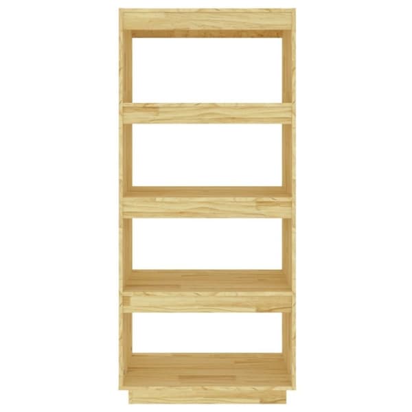 vidaXL bogreol/rumdeler 60x35x135 cm massivt fyrretræ